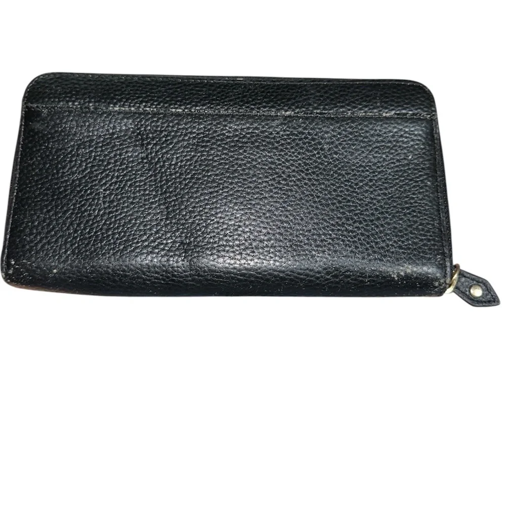 Lodis Leather black  Zip Around Wallet